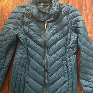 MICHAEL by Michael Kors Packable Down Fill Jacket in Teal